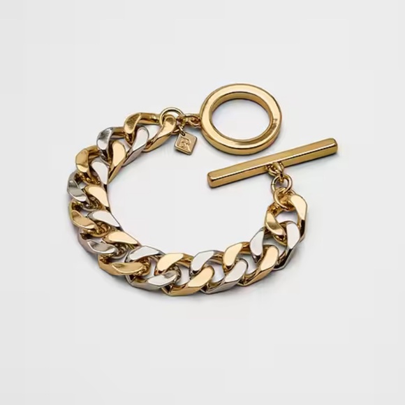 NWT Banana Republic Women's Mixed Metal Curb Chain Bracelet - Picture 1 of 6